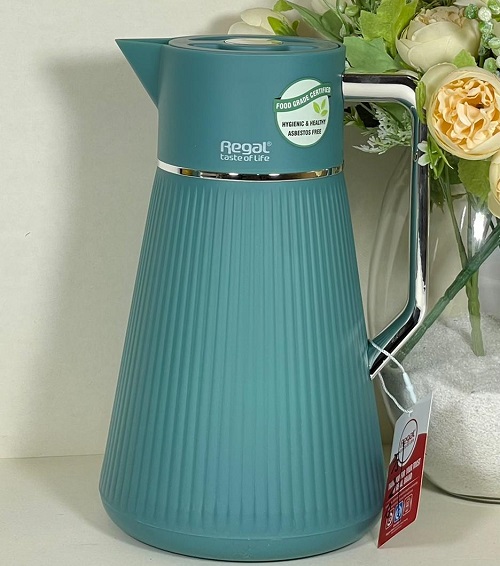 فلاسک رگال مدل RGP20Q حجم 1 لیتر شیشه صورتیREGAL VACUUM FLASK 1 L RGP20Q