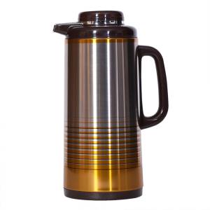 فلاسک پیکوک مدل پیچی استیل رنگی(CIT 285) حجم 1 لیترVacuum Flask 1L Peacock CIT/SSS/285A