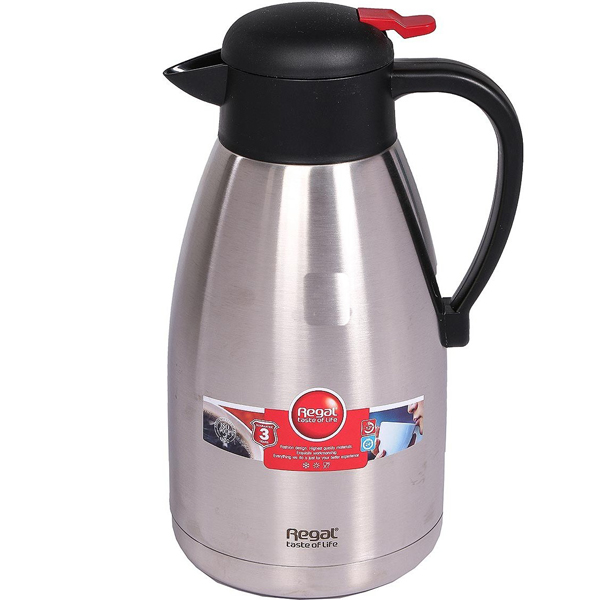 فلاسک چای رگال مدل تمام استیل 20Q حجم 2 لیتر vacuum flask Regal 2L
