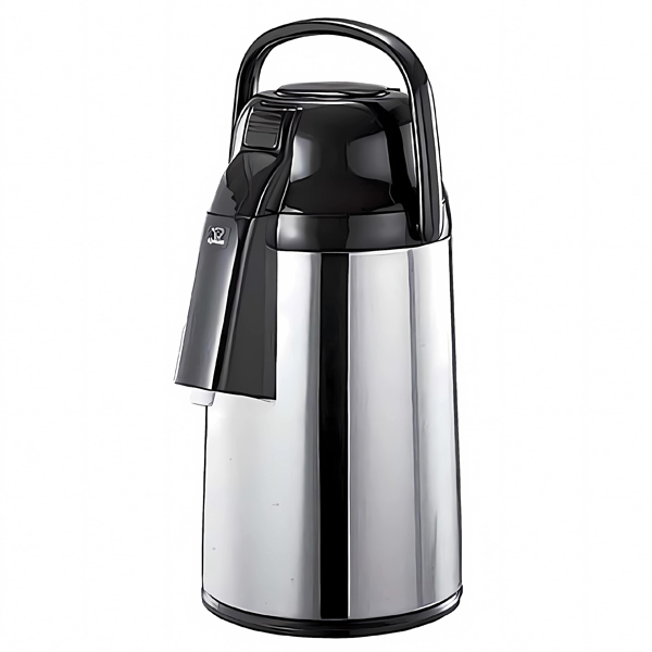 فلاسک زوجیروشی مدل پمپی Airpot-S حجم 3 لیترZojirushi Glass Lined Beverage Airpot Stainless, 3 L