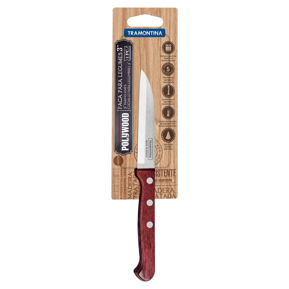 چاقو ترامونتینا مدل POLYWOOD 21121173 Tramontina Polywood knife21121173