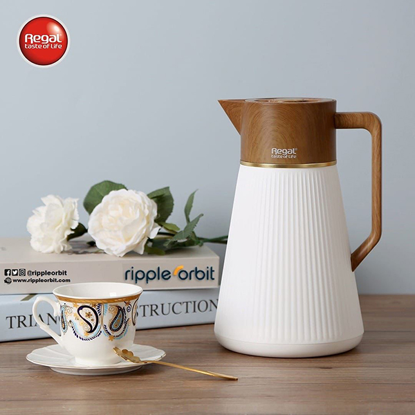 فلاسک رگال مدل RGP20Q حجم 1 لیتر شیشه صورتی REGAL VACUUM FLASK RGP20Q