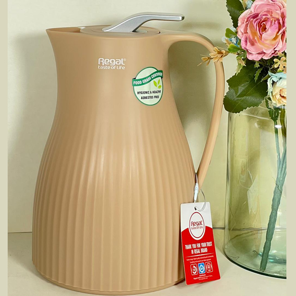 فلاسک رگال مدل RGP24P حجم 1 لیتر شیشه قرمزREGAL VACUUM FLASK RGP24P