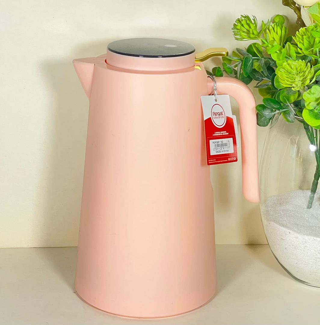 فلاسک رگال مدل RGP26P دما سنج دار حجم 1.3 لیترvacuum flask Regal 1.3 L RGP26P