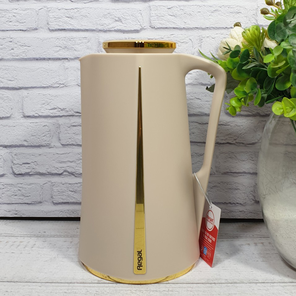 فلاسک رگال مدل RGP3810 حجم 1 لیتر شیشه صورتیREGAL VACUUM FLASK RGP3810