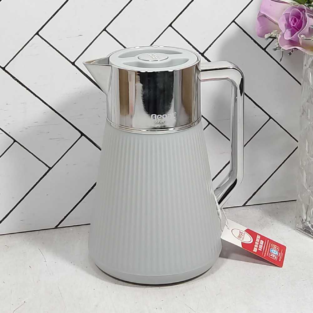 فلاسک رگال مدل RGP20Q حجم نیم لیتر دسته و سر سیلورREGAL VACUUM FLASK 0.5 L RGP20Q