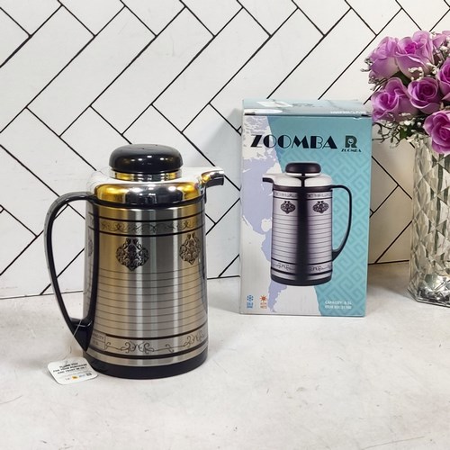 فلاسک زومبا لایرا مدل S1700E حجم نیم لیتر شیشه صورتی vacuum flask zoomba 0.5 L