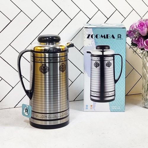 فلاسک زومبا لایرا مدل S1700E حجم 1.3 لیتر شیشه صورتیvacuum flask zoomba 1.3 L