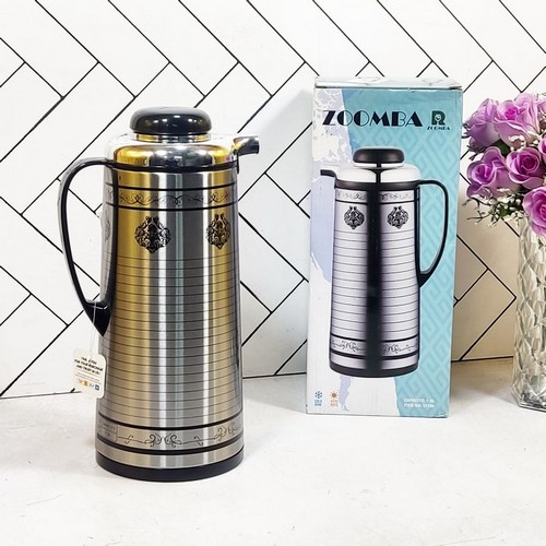 فلاسک زومبا لایرا مدل S1700E حجم 1.9 لیتر شیشه صورتیvacuum flask zoomba 1.9 L