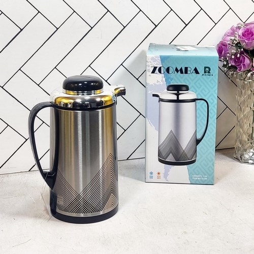 فلاسک زومبا  گرافین مدل S1700D حجم 1 لیتر شیشه صورتیvacuum flask zoomba 1 L