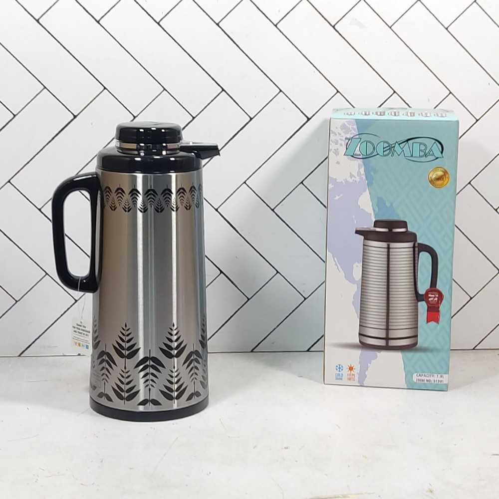 فلاسک زومبا فلورا مدل S1701F حجم 1.9 لیتر شیشه صورتیvacuum flask zoomba 1.9 L