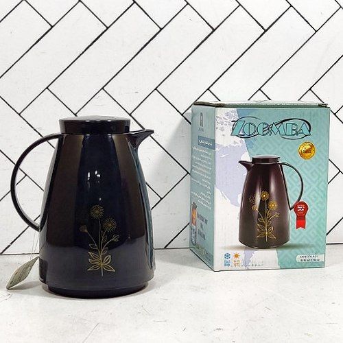 فلاسک زومبا مدل آلیس حجم نیم لیتر پلاستیکی شیشه صورتیvacuum flask zoomba 0.5 L