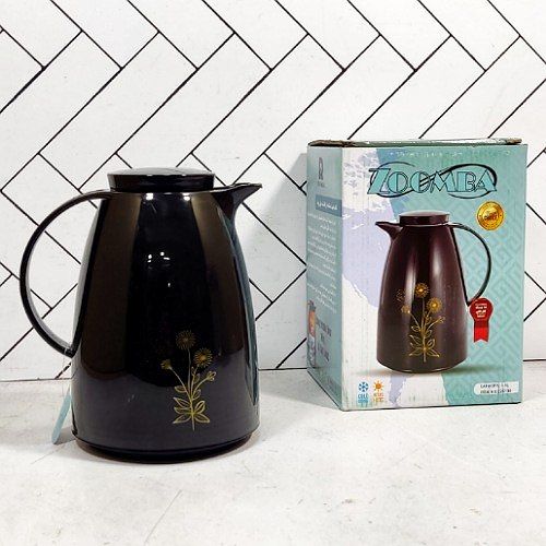 فلاسک زومبا مدل آلیس حجم 1 لیتر پلاستیکی شیشه صورتیvacuum flask zoomba 1 L