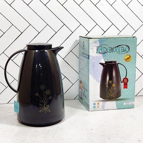 فلاسک زومبا مدل آلیس حجم 2 لیتر پلاستیکی شیشه صورتیvacuum flask zoomba 2 L