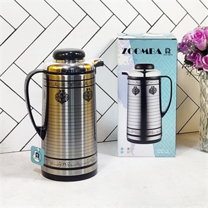 فلاسک زومبا لایرا مدل S1700E حجم 1.3 لیتر شیشه صورتی