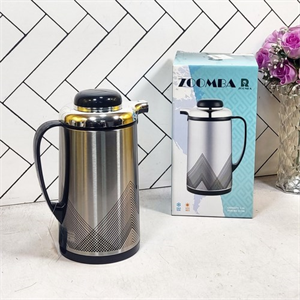 فلاسک زومبا  گرافین مدل S1700D حجم 1 لیتر شیشه صورتی