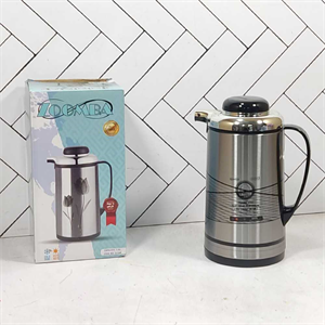 فلاسک زومبا مدل S1700B حجم 1 لیتر شیشه صورتی کراس لاین