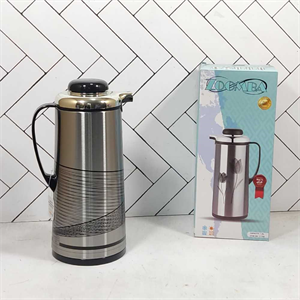 فلاسک زومبا مدل S1700B حجم 1.9 لیتر شیشه صورتی کراس لاین